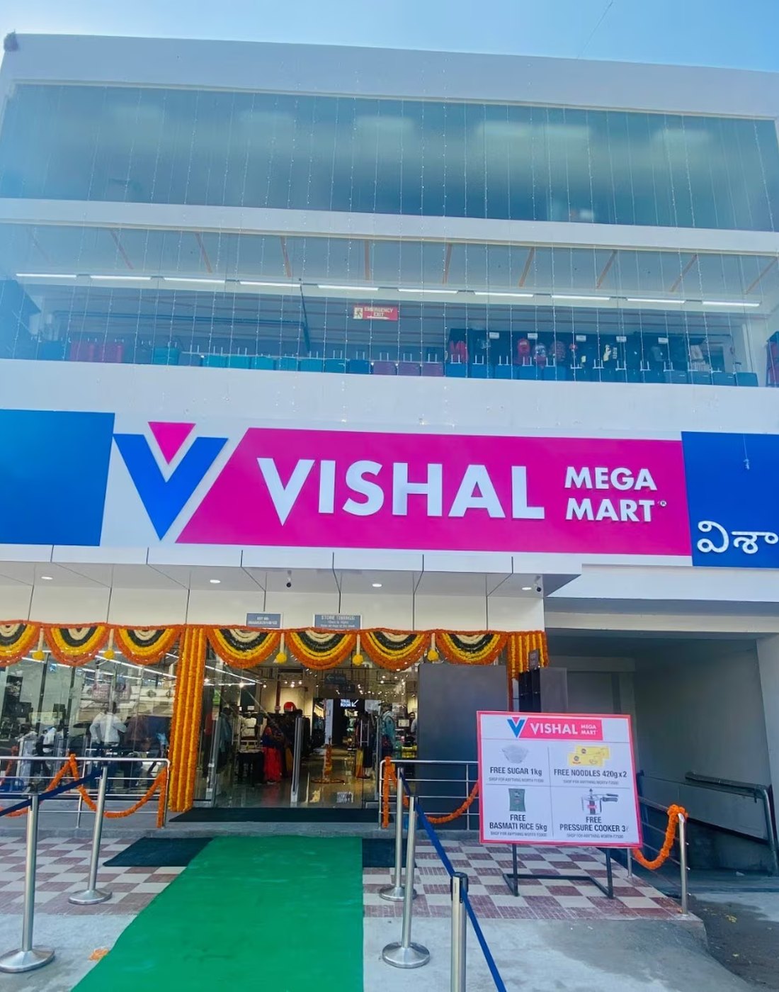 Vishal Mega Mart storefront completed under the pan-India rollout programme